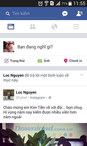 Sử dụng Facebook trên điện thoại di động