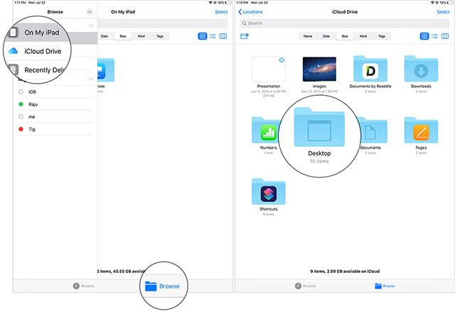 Chọn Duyệt để xem file