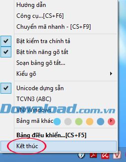 Hướng dẫn cách sử dụng Unikey để nhập Tiếng Việt trong ccTalk