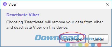 Xác nhận tắt Viber
