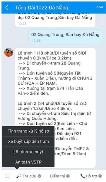 Tra cứu lộ trình xe bus