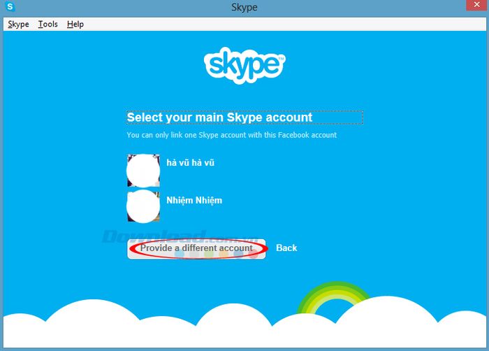 Hướng dẫn cách đăng nhập Skype bằng tài khoản Facebook