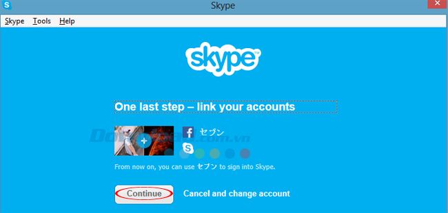 Hướng dẫn cách đăng nhập Skype bằng tài khoản Facebook