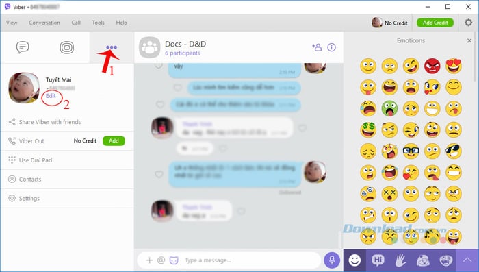 Thay đổi tên hiển thị trên Viber