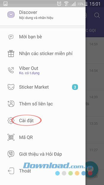 Cài đặt ứng dụng Viber