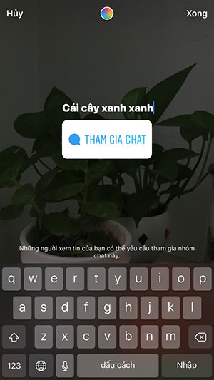 Tạo chủ đề cho nhóm chat