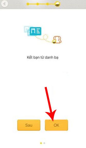 Chạm vào OK