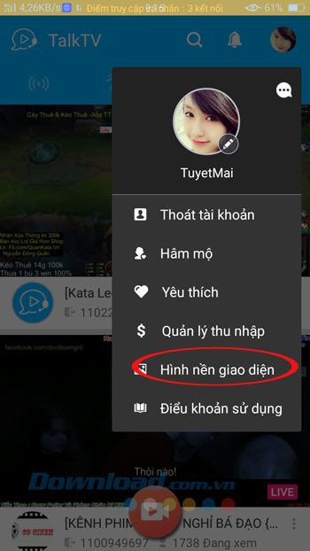 Làm mới không gian với hình nền giao diện