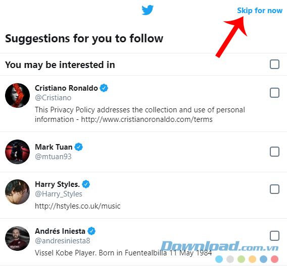 Tạo tài khoản Twitter
