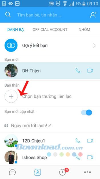 Chọn bạn thân