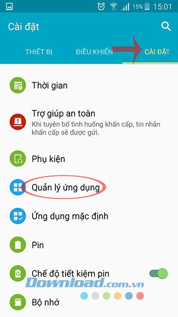 Quản lý ứng dụng