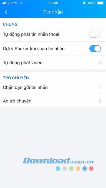 Tự động gửi tin nhắn giọng nói