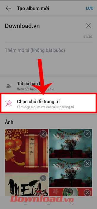 Giao diện cài đặt bên ngoài