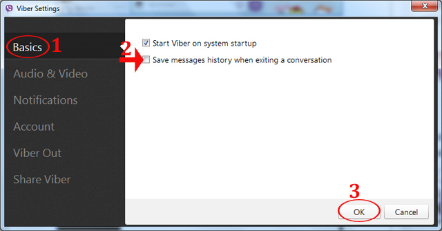 Hướng dẫn xóa lịch sử trò chuyện Viber trên máy tính