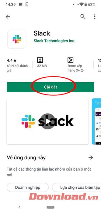 Tải và cài đặt Slack