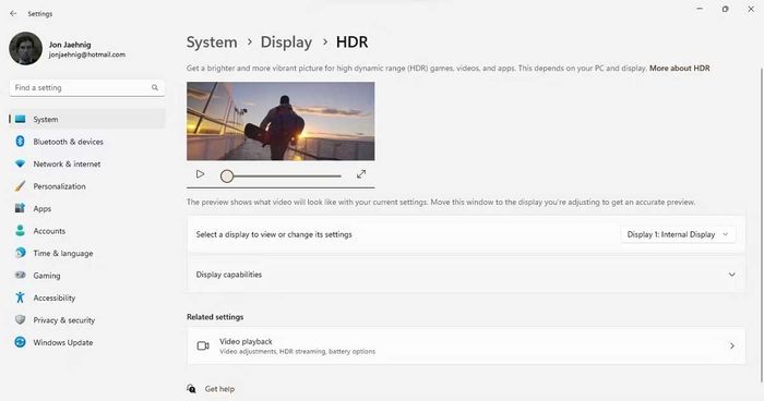 Bật HDR cho Windows 11