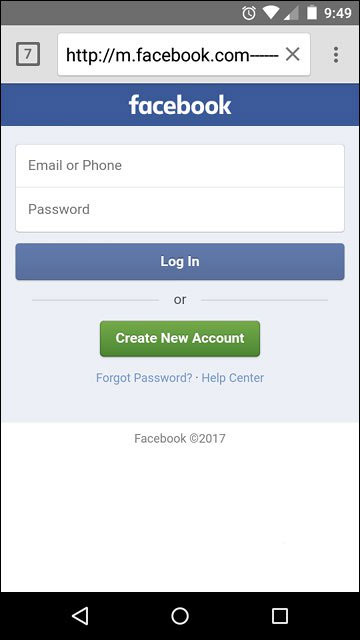 Facebook trên điện thoại di động