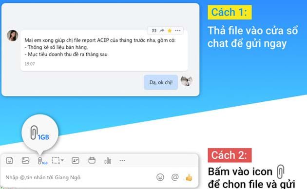 Gửi và nhận file trên ứng dụng Zalo