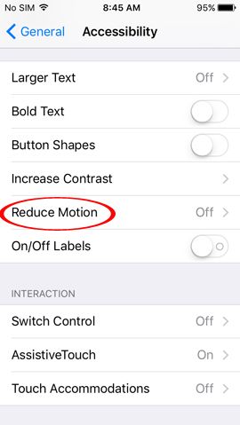 Reduce Motion