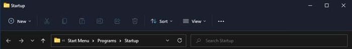 Thư mục Startup trên Win 11