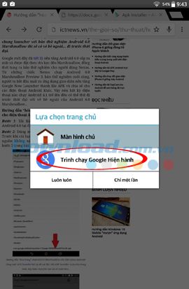 Chọn giao diện mà bạn muốn sử dụng