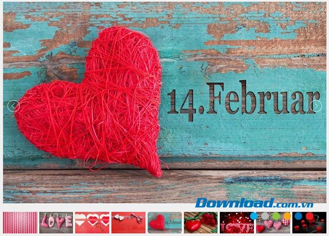 Chủ đề máy tính Valentine