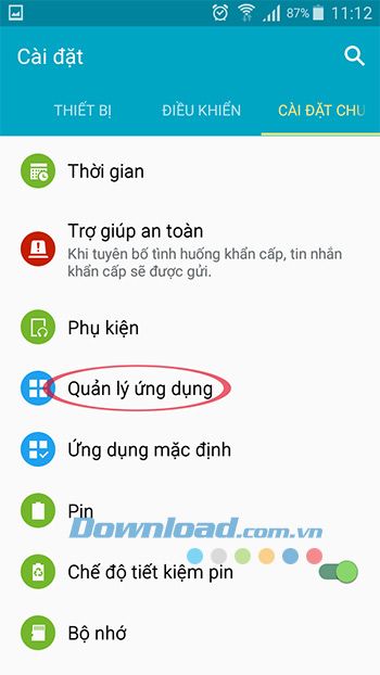 Quản lý ứng dụng