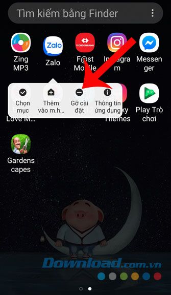 Gỡ ứng dụng Zalo khỏi thiết bị của bạn.