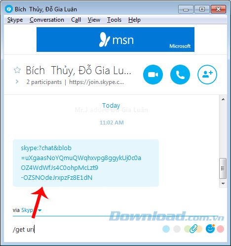 lệnh Skype