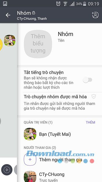 Thay đổi tên nhóm