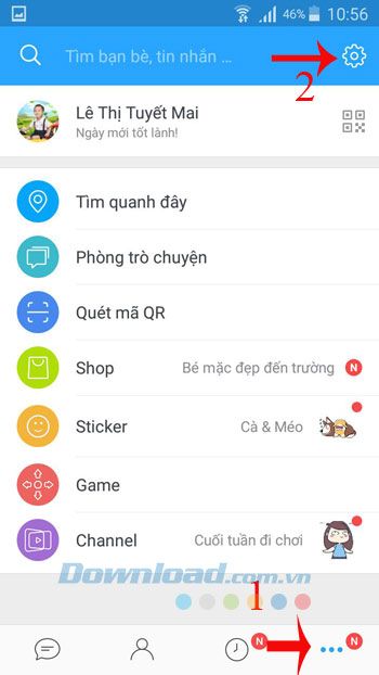 Thiết lập Zalo