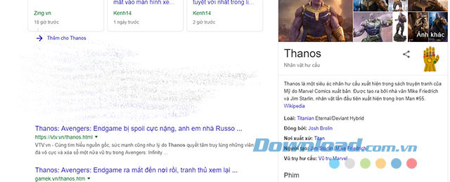 Tác động của bàn tay Thanos biến màu Google bay