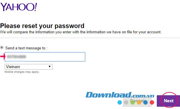 Cách lấy lại mật khẩu Yahoo bị mất