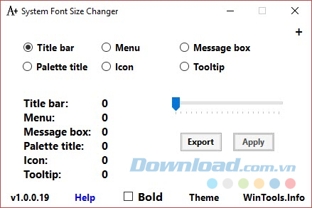 Ứng dụng System Font Changer