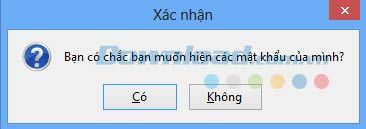 Hướng dẫn hiển thị mật khẩu đã lưu trên trình duyệt