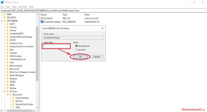 Trình chỉnh sửa Registry