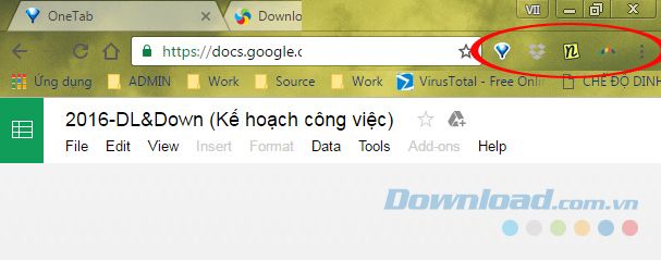 Công cụ trên Chrome