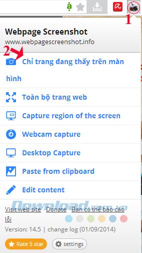 Bí kíp chụp toàn bộ trang web trên trình duyệt Cốc Cốc