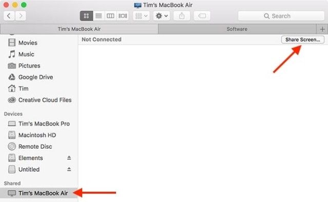 Chia sẻ màn hình máy Mac bằng Back to My Mac