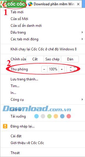 Phương pháp thay đổi kích thước font chữ trên trình duyệt Cốc Cốc