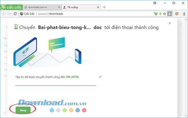 Đã tải file thành công