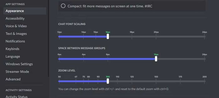 Thiết lập font chữ mặc định trên Discord