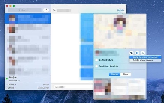 Chia sẻ màn hình máy Mac qua iMessage 