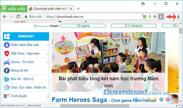 Cốc Cốc trên PC