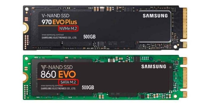 M2 SATA và M2 PCIe của Samsung