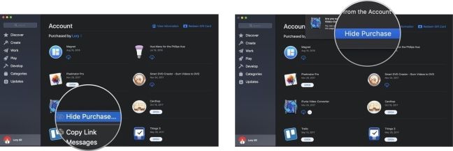 Che giấu ứng dụng đã mua dễ dàng trên máy tính Mac.