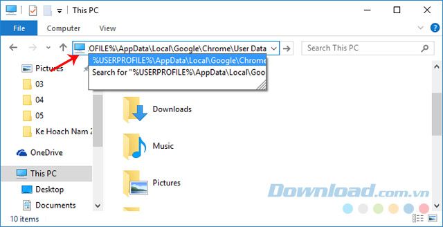 Khung Windows Explorer