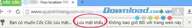 Hướng dẫn quản lý mật khẩu đã được ghi nhớ trên Cốc Cốc