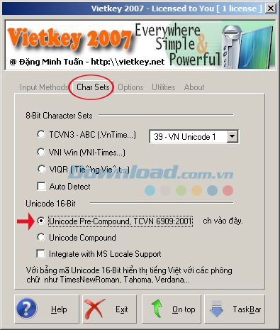 Hướng dẫn sử dụng bộ gõ tiếng Việt Vietkey