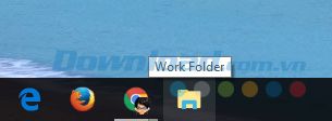 Thư mục đã được ghim vào Taskbar